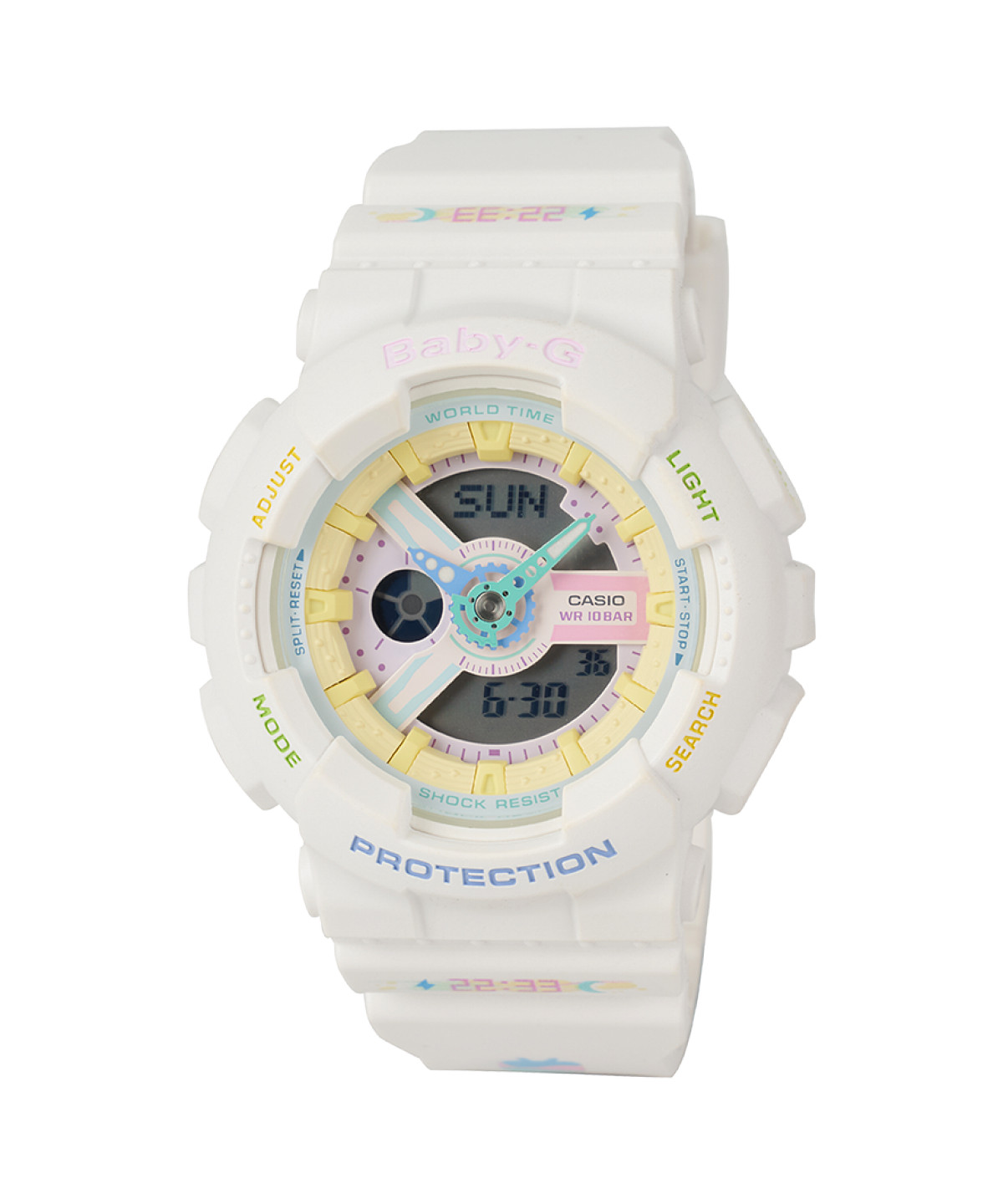 BABY-G BA-110TM-7APRB 手表 白色 #1