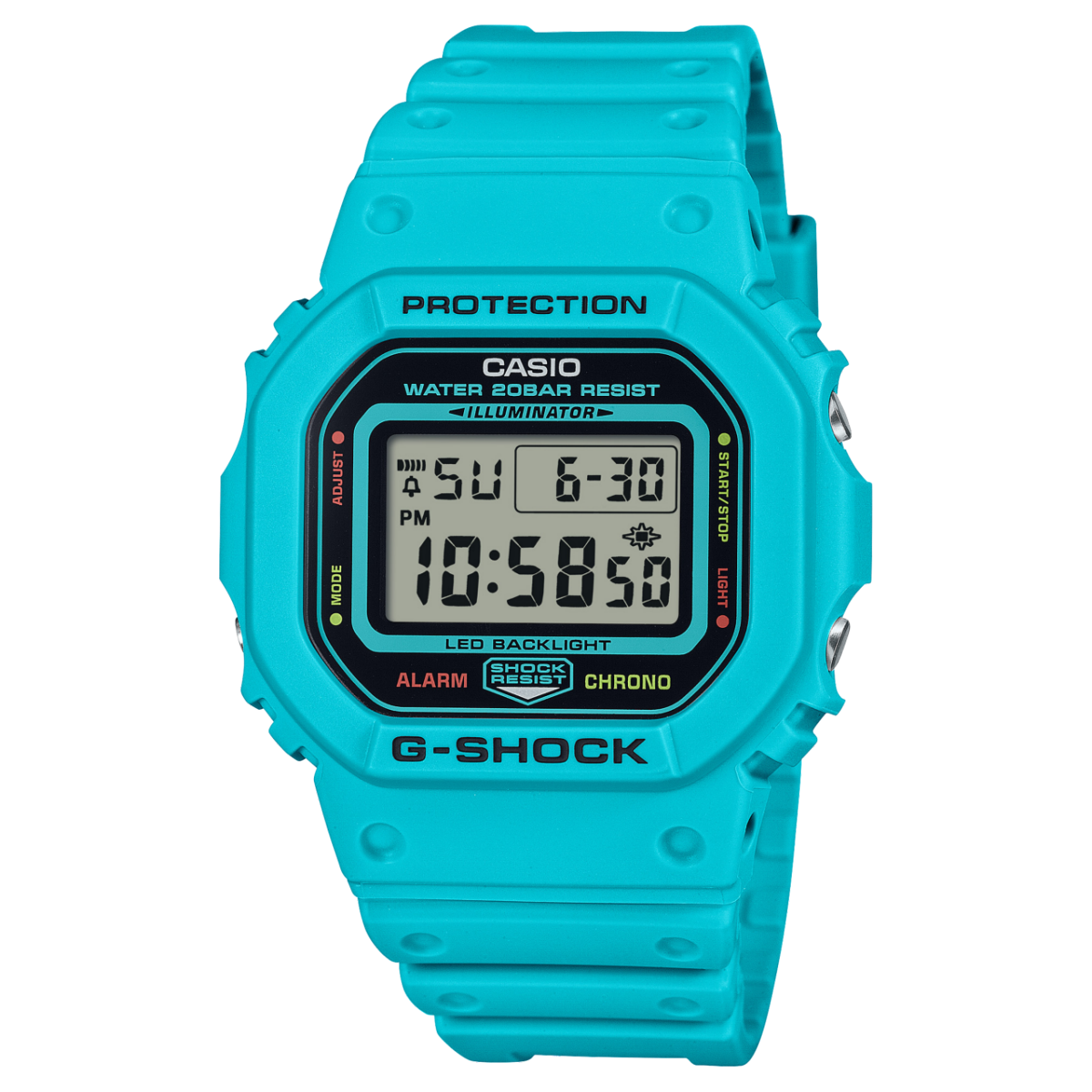 G-SHOCK DW-5600EP-2 手表 蓝色、浅蓝色 #1