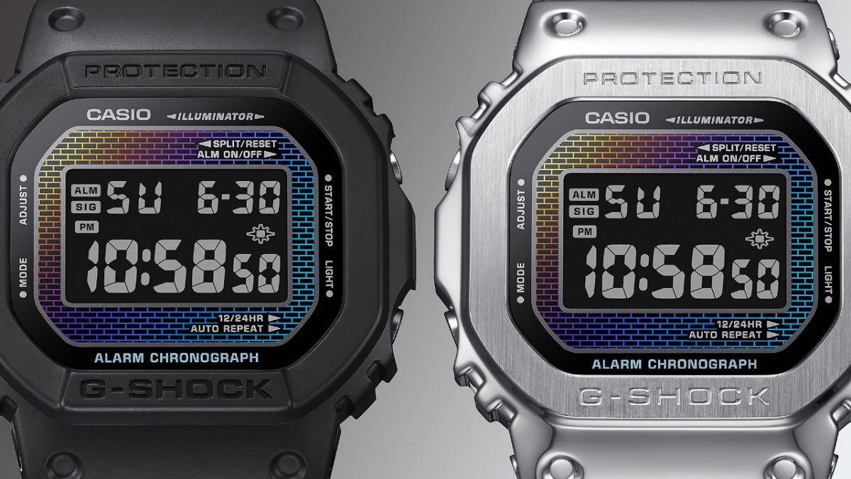 DW-5600RW-1 5600 系列的每块手表都有完全独特的色调渐变，这是由于每次在玻璃上使用特殊气相沉积工艺的细节造成的。 #3