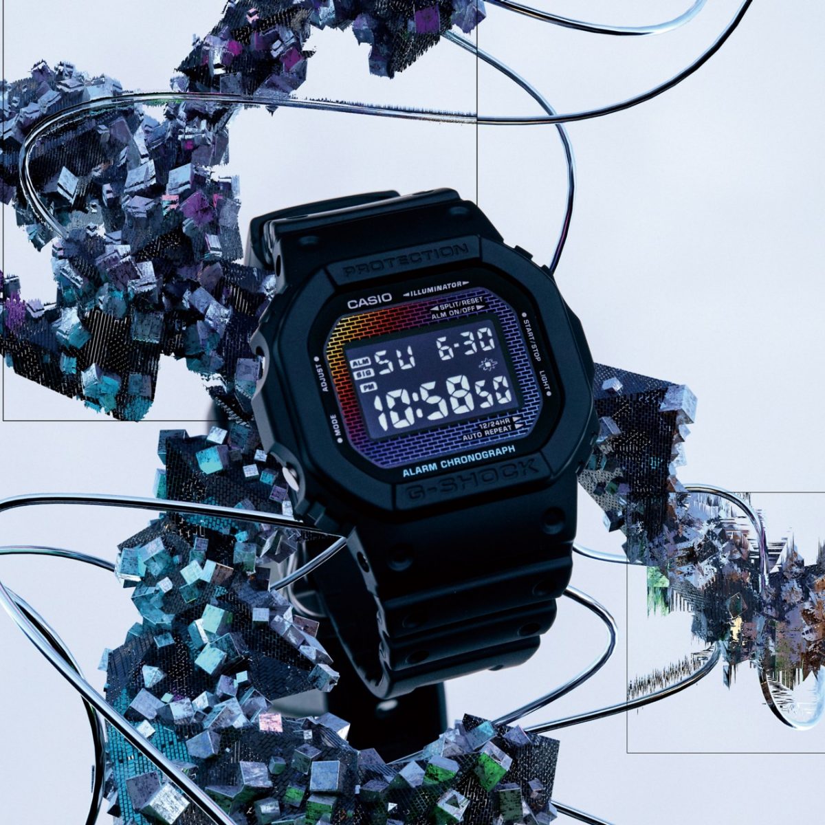 G-SHOCK DW-5600RW-1 手表 黑色 #5