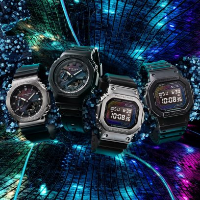 从左向右：GM-2100RW-1A、GA-2100RW-1A、GM-5600RW-1、DW-5600RW-1 #6