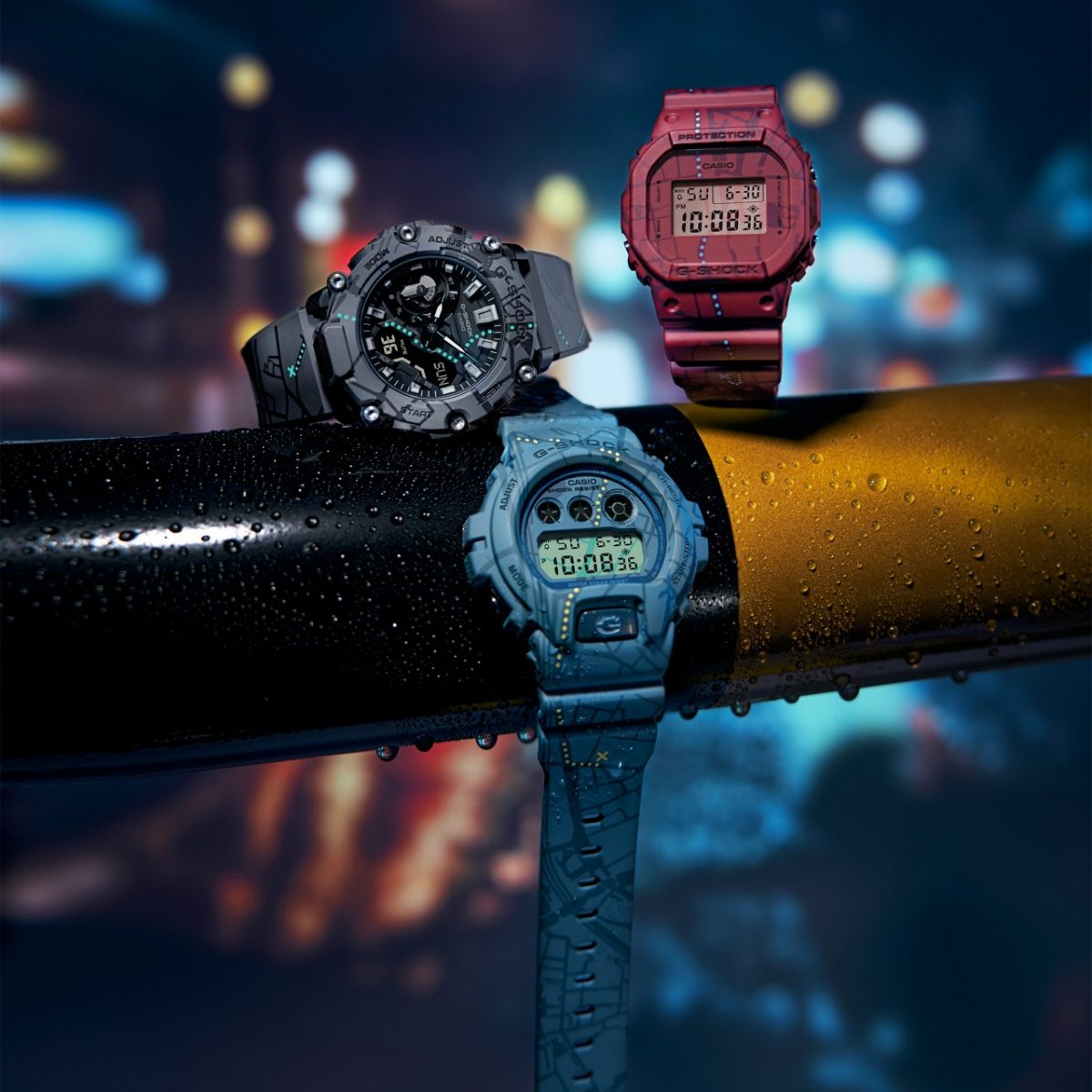 从左至右：GA-2200SBY-8A、DW-6900SBY-2、DW-5600SBY-4 #9