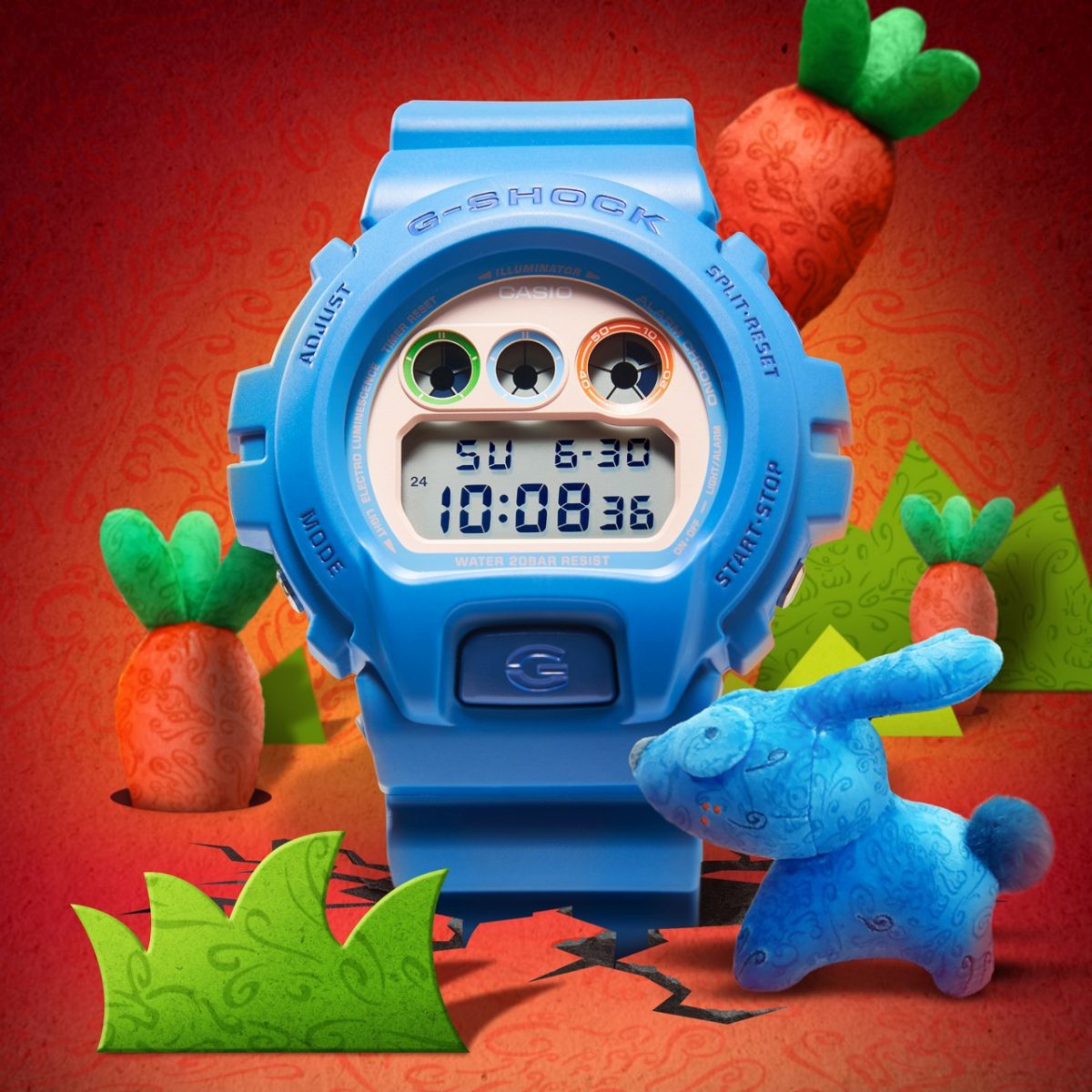 G-SHOCK DW-6900MTSS22-2PFM 手表 蓝色、浅蓝色 #7