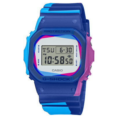G-SHOCK DWE-5600PR-2 手表 蓝色、浅蓝色 #1