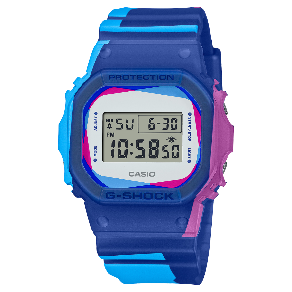 G-SHOCK DWE-5600PR-2 手表 蓝色、浅蓝色 #1