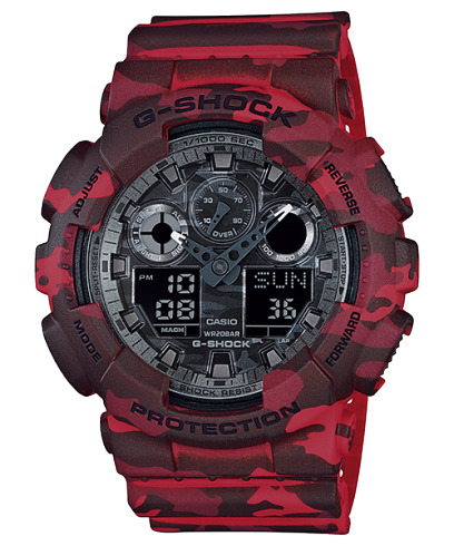 G-SHOCK GA-100CM-4A 手表 红色 #1