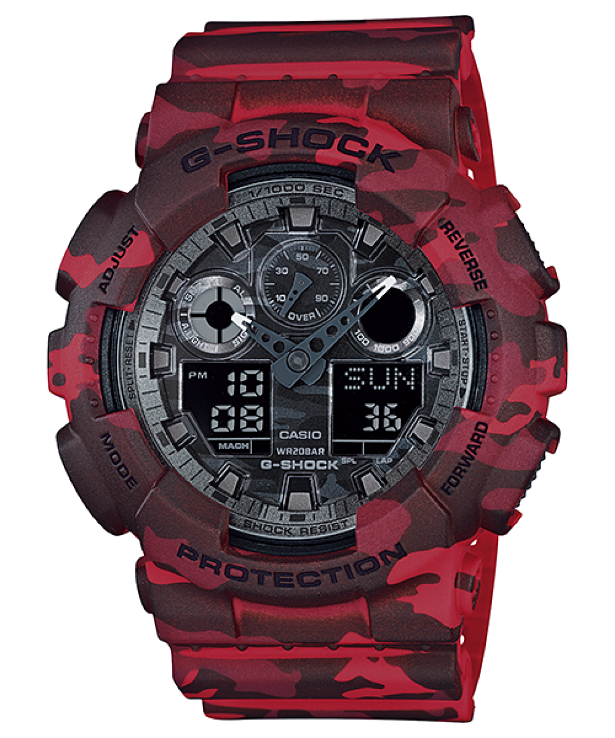 G-SHOCK GA-100CM-4A 手表 红色 #1