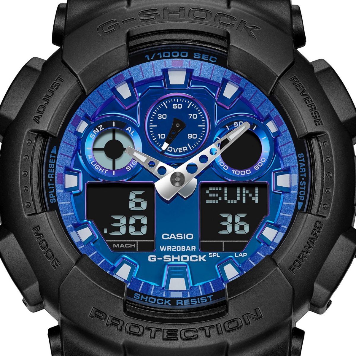 G-SHOCK GA-100FL-1A 手表 黑色 #9