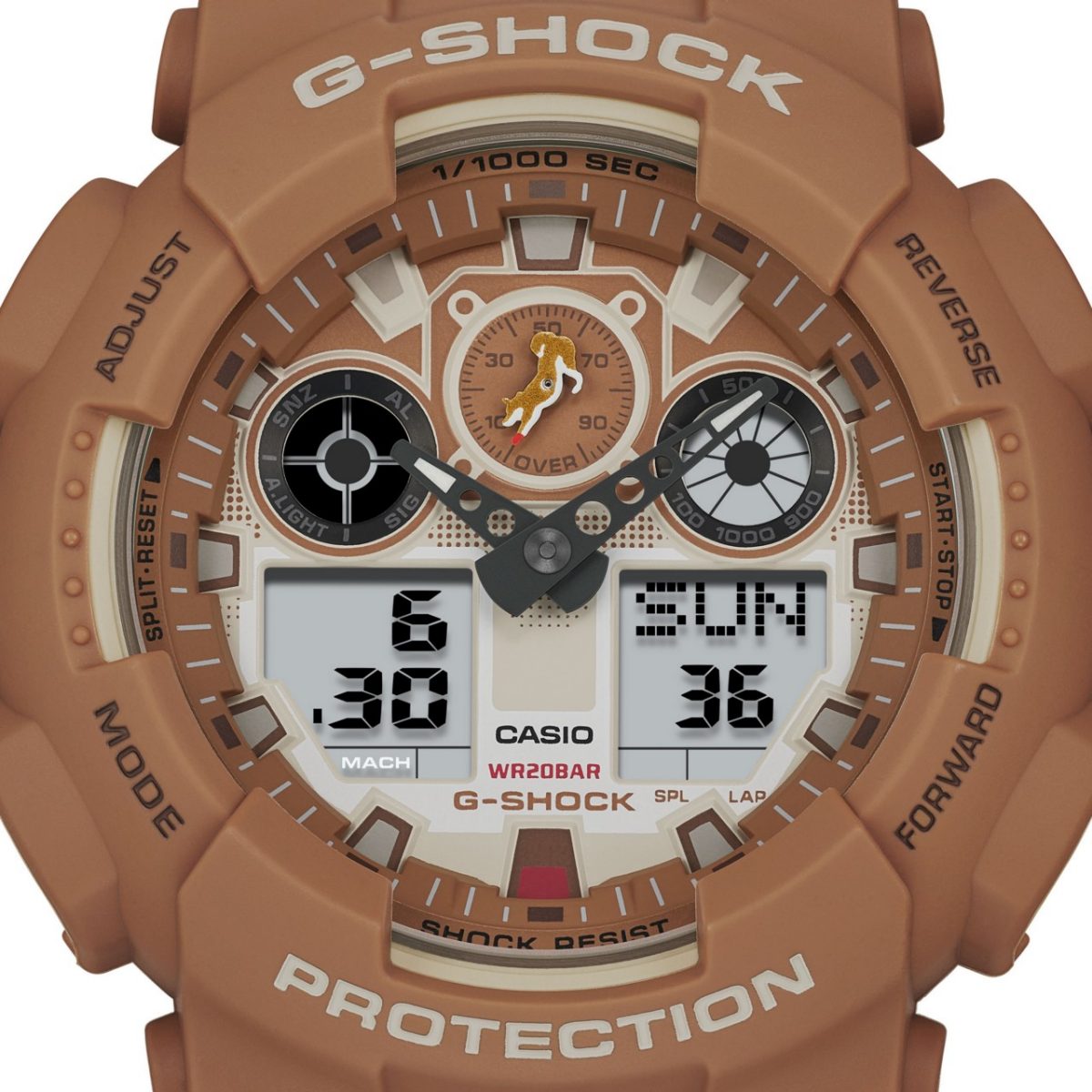 G-SHOCK GA-100SHB-5A 手表 棕色 #8