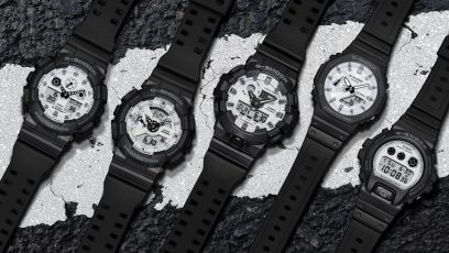From left: GA-100WD-1A, GA-110WD-1A, GA-700WD-1A, GA-2100WD-1A, DW-6900WD-1 #4