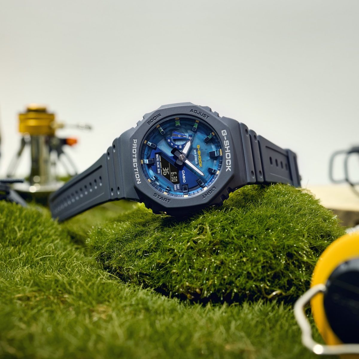 G-SHOCK GA-2100AS-2A 手表 蓝色、浅蓝色 #2