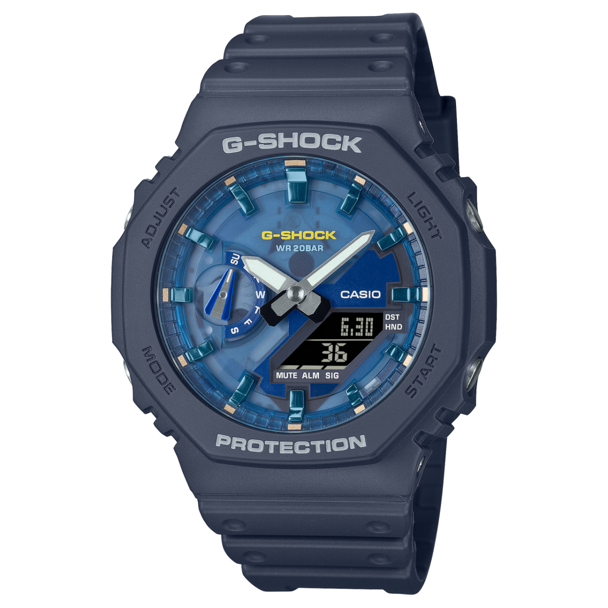 G-SHOCK GA-2100AS-2A 手表 蓝色、浅蓝色 #1