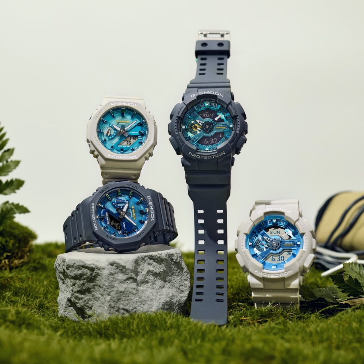 G-SHOCK GA-2100AS-2A 手表 蓝色、浅蓝色 #3