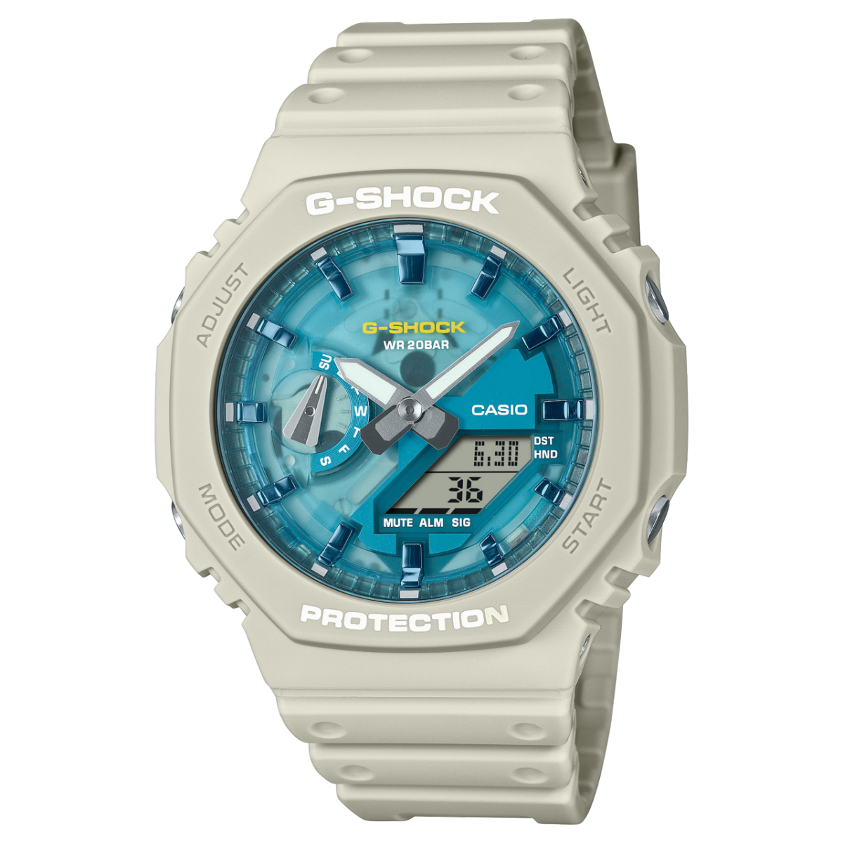 G-SHOCK GA-2100AS-5A 手表 米色 #1