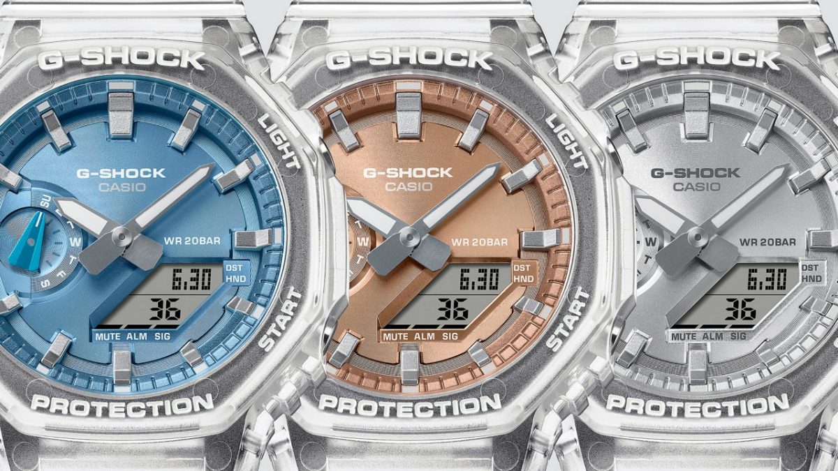 GA-2100BM-7A5 带有一抹色彩的表盘：增添潮流气息 #3