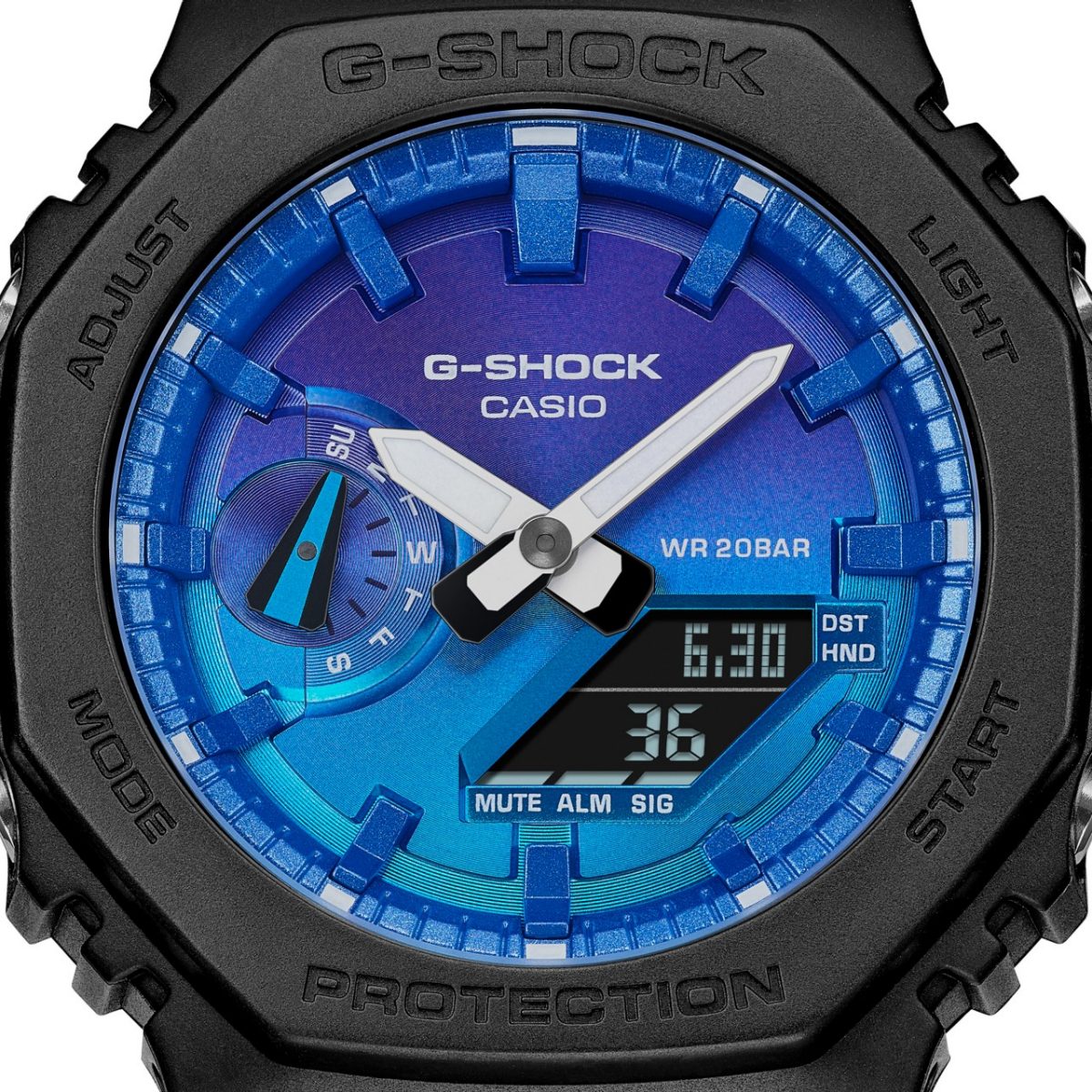 G-SHOCK GA-2100FL-1A 手表 黑色 #10
