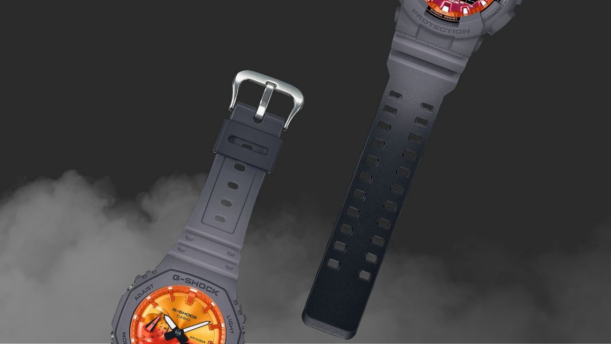 GA-2100FL-8A 表带使用灰色底配上黑色渐变处理 #4