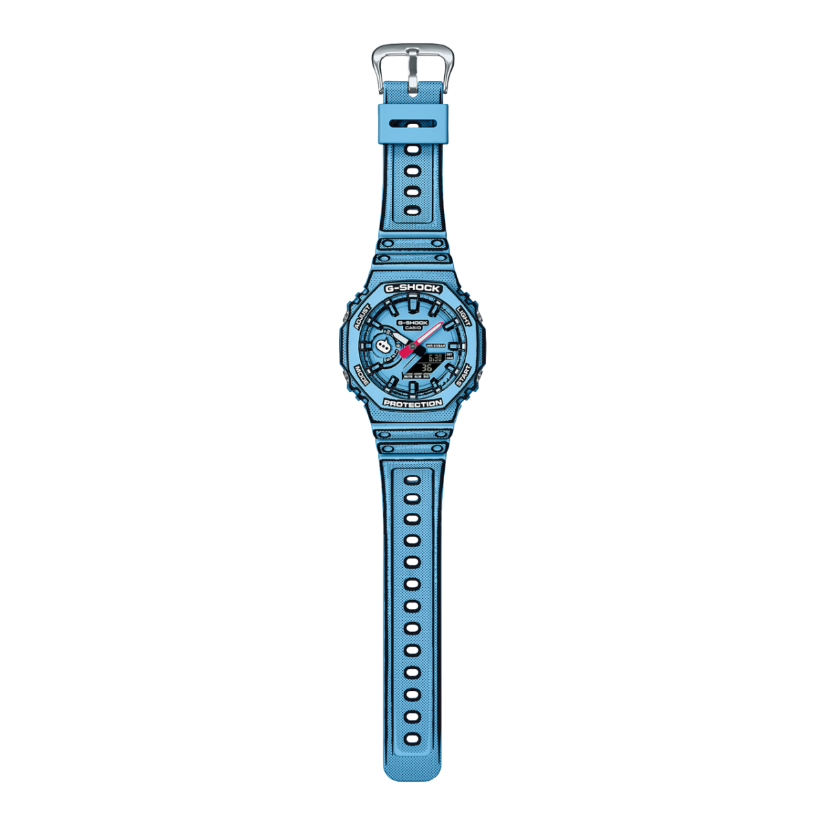 G-SHOCK GA-2100MNG-2A 手表 蓝色、浅蓝色 #2