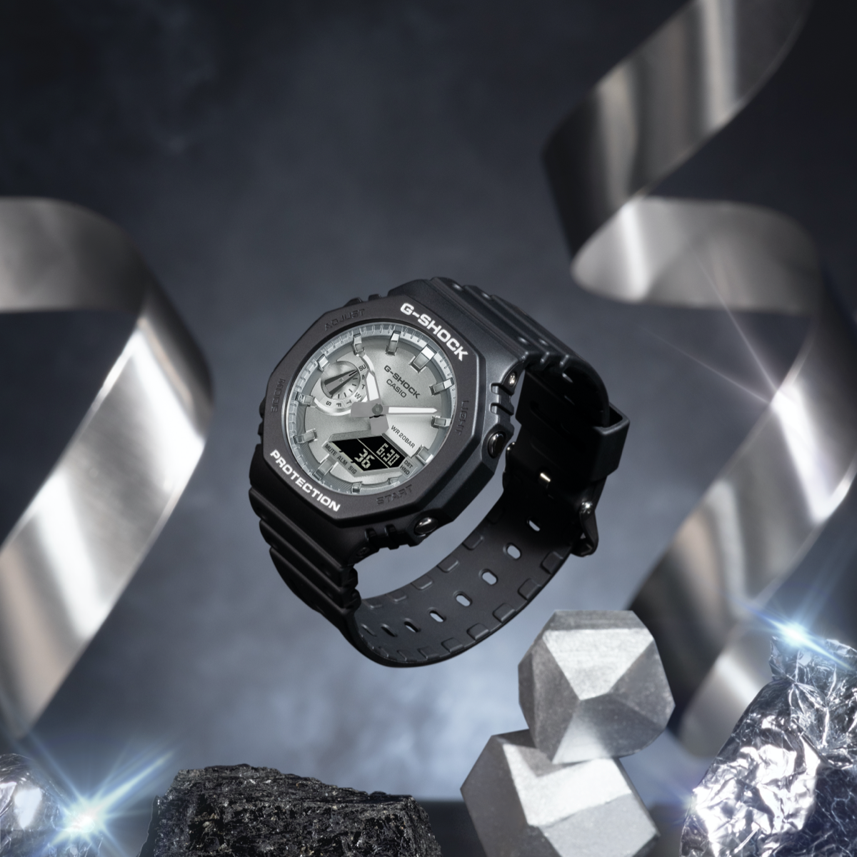 G-SHOCK GA-2100SB-1A 手表 黑色 #6