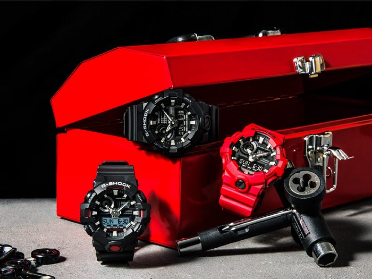 G-SHOCK GA-700-4A 手表 红色 #3