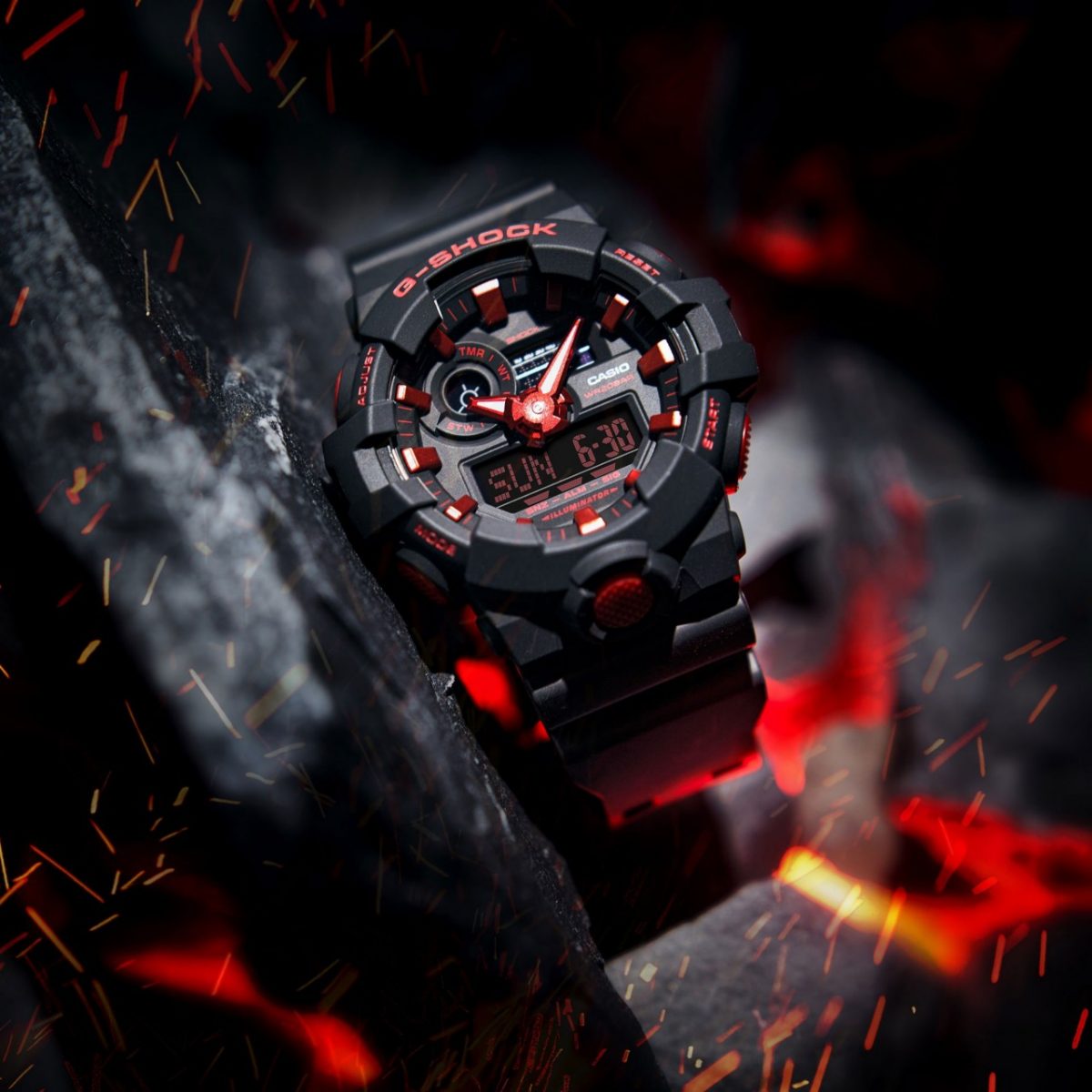 G-SHOCK GA-700BNR-1A 手表 黑色 #5