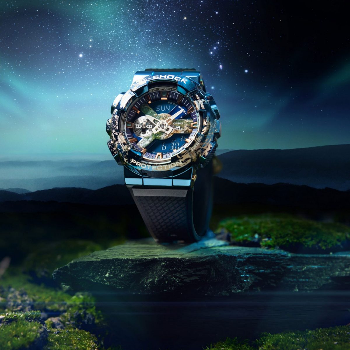 G-SHOCK GM-110EARTH-1APFH 手表 蓝色、浅蓝色 #8