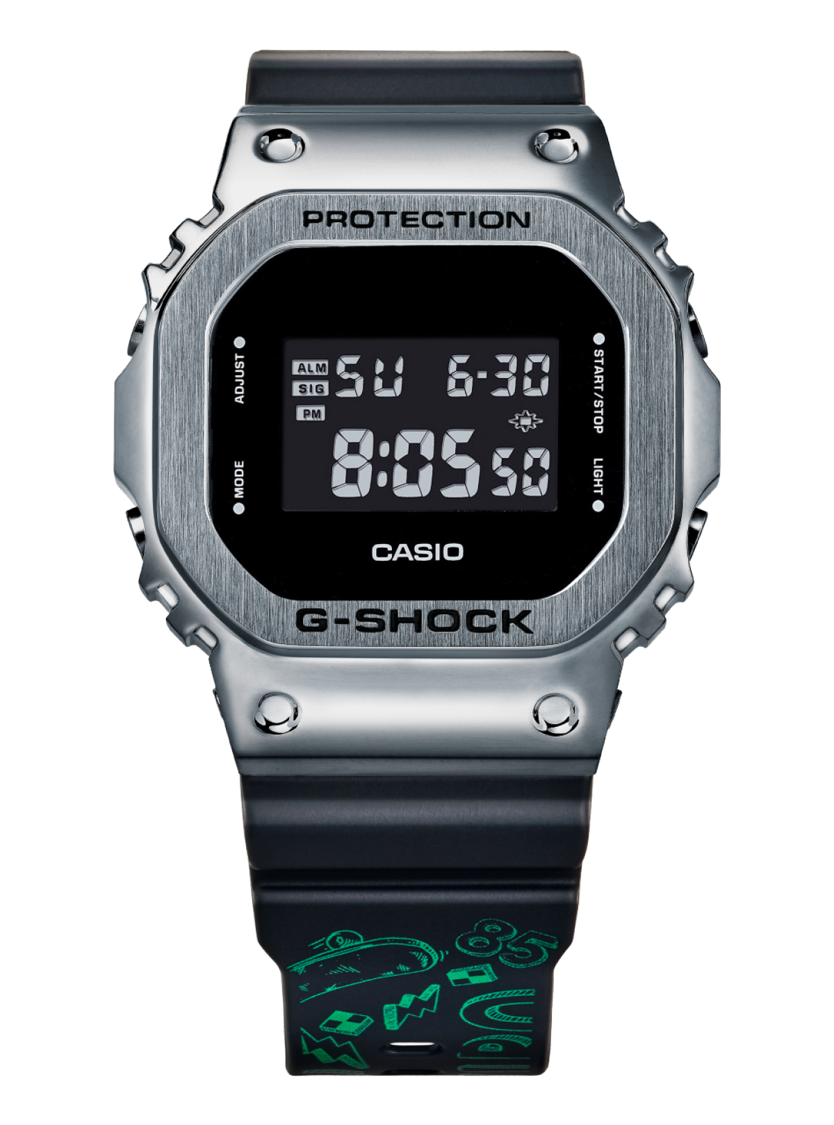 G-SHOCK GM-5600-1PRWYB 手表 银色 #1