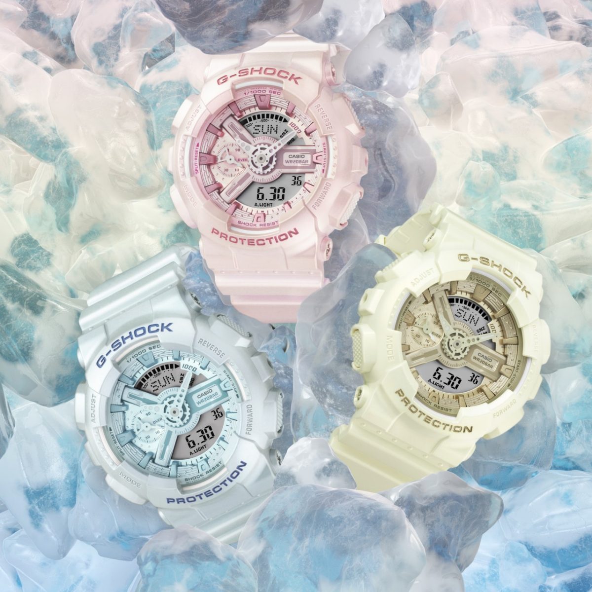 从左向右：GMA-S110ST-2A、GMA-S110ST-4A、GMA-S110ST-7A #4