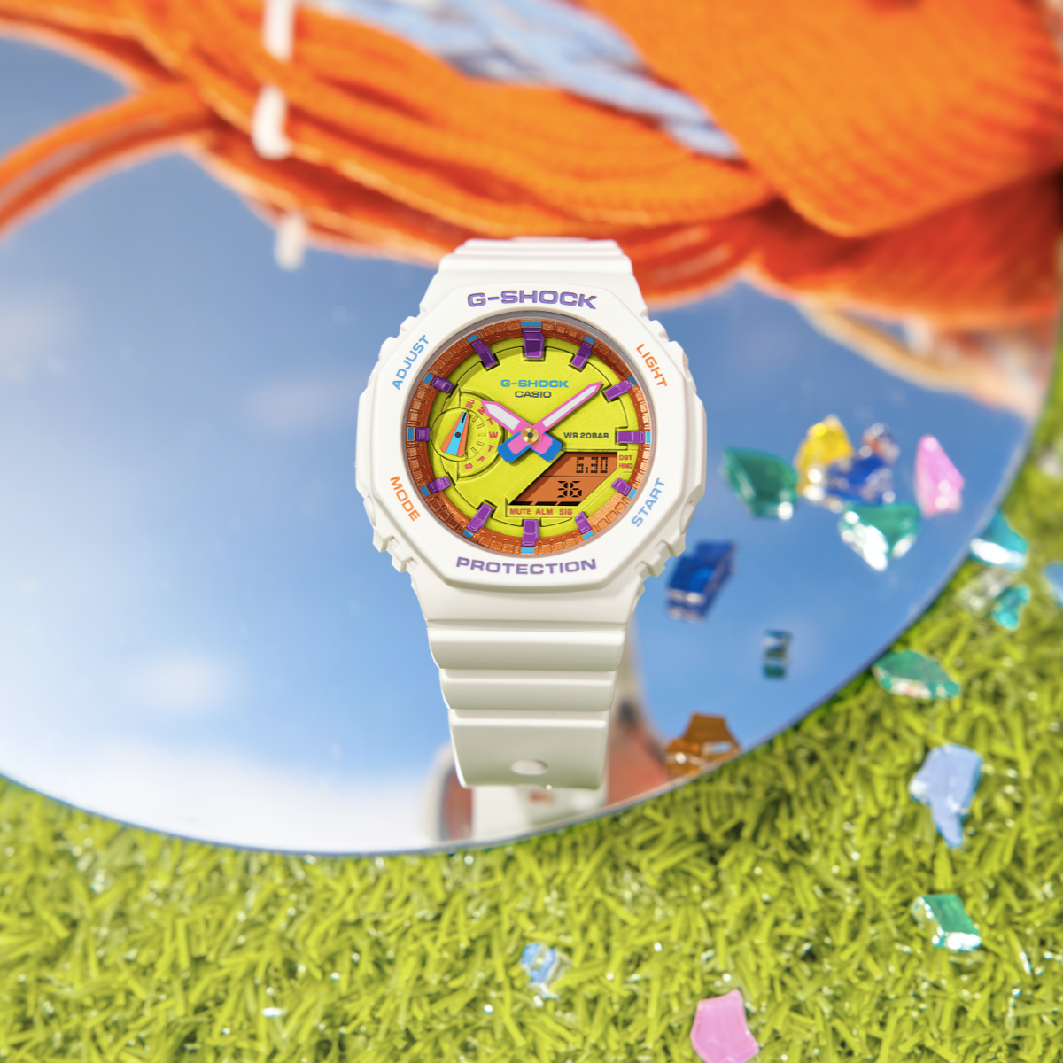 G-SHOCK GMA-S2100BS-7A 手表 白色 #5