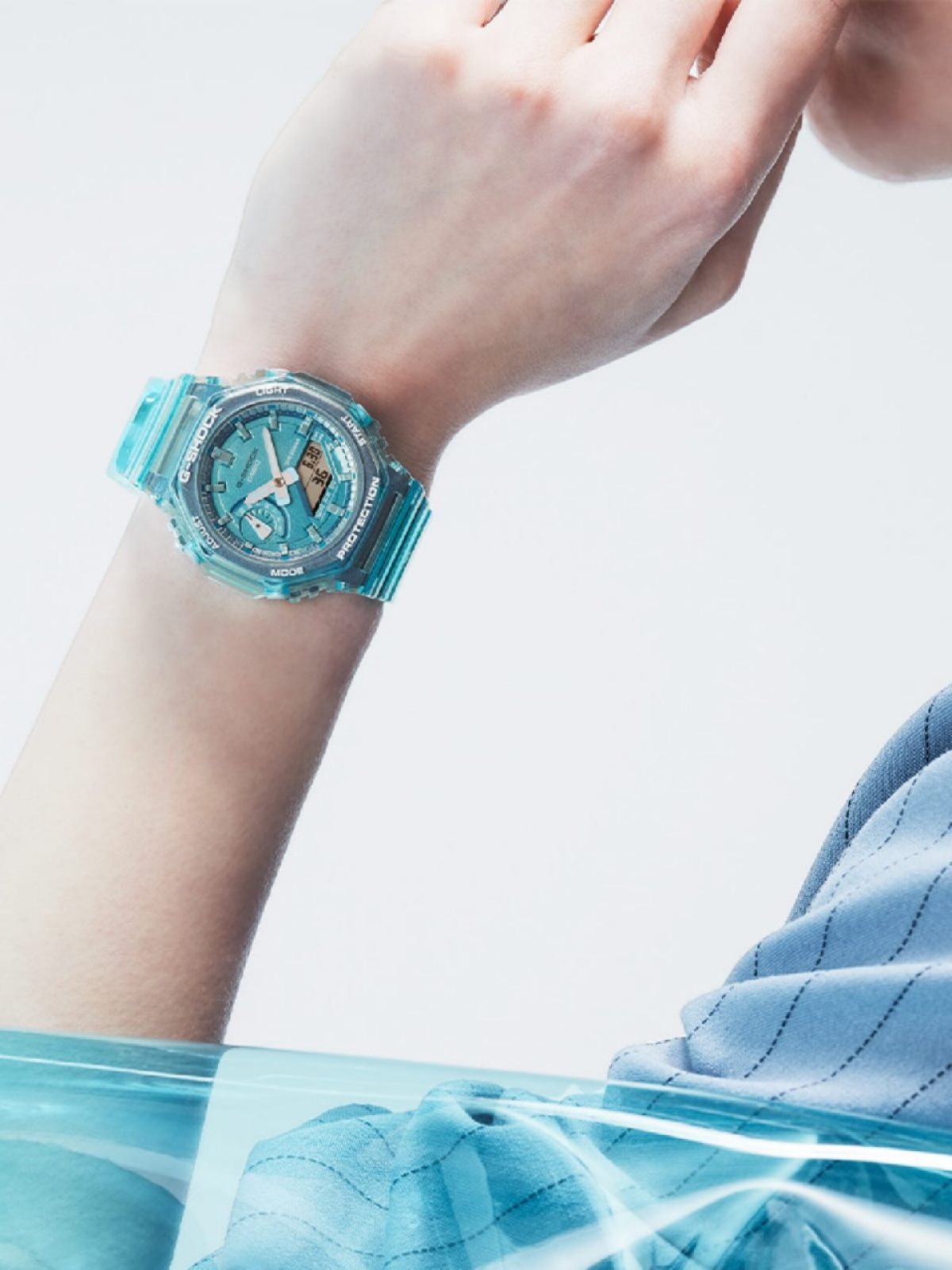 G-SHOCK GMA-S2100SK-2A 手表 蓝色、浅蓝色 #2