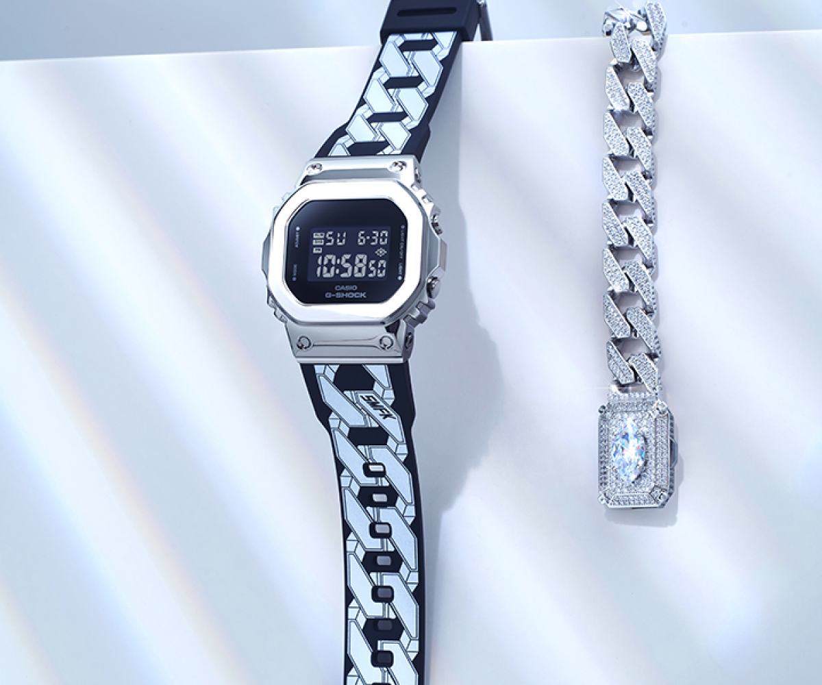 G-SHOCK GM-S5600-1PRS 手表 银色 #5