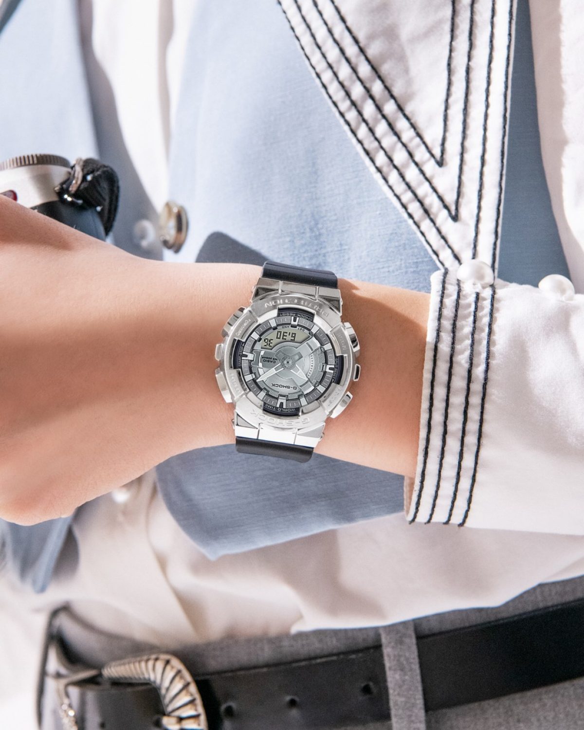 G-SHOCK GM-S110-1A 手表 银色 #2