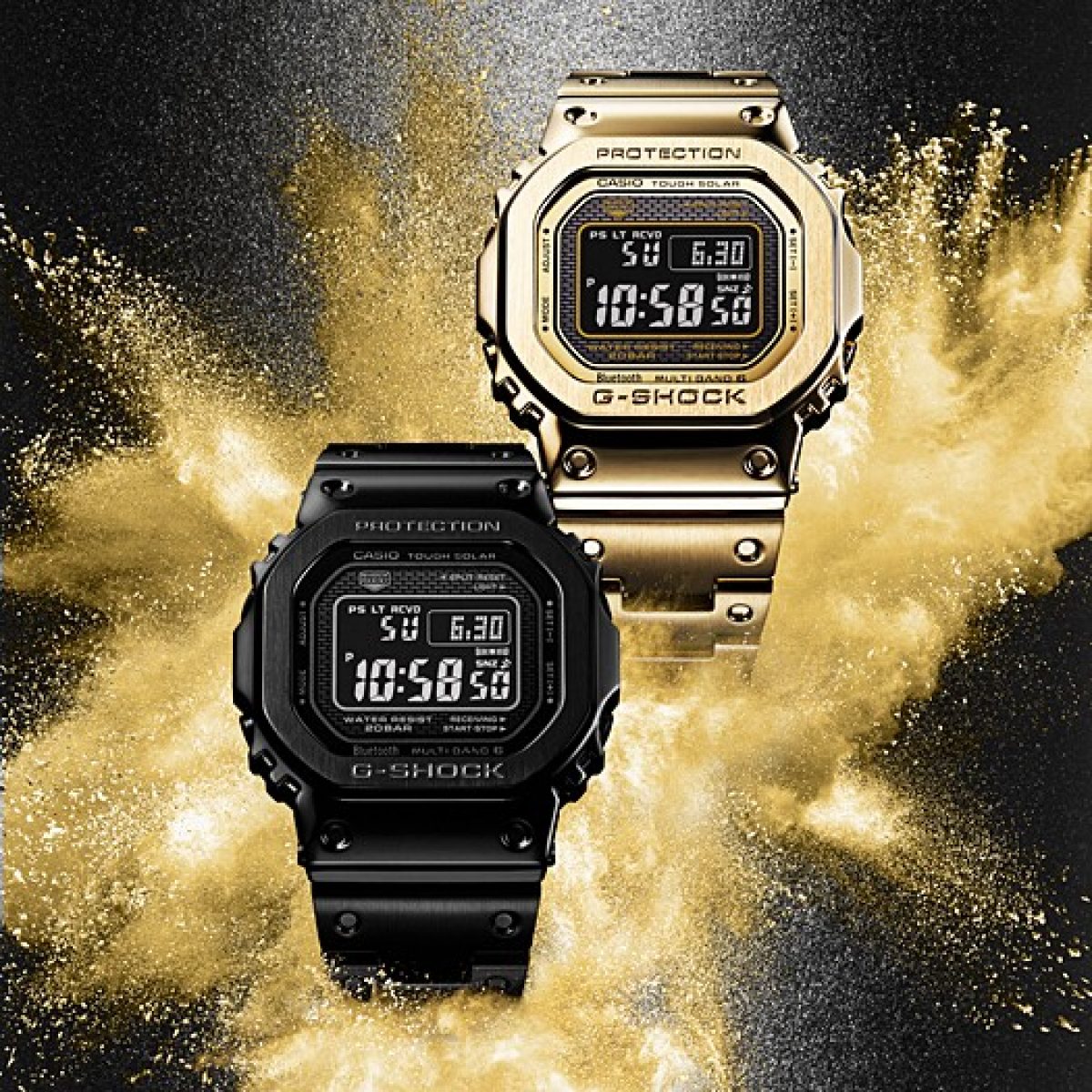 G-SHOCK GMW-B5000GD-9 手表 金色 #7