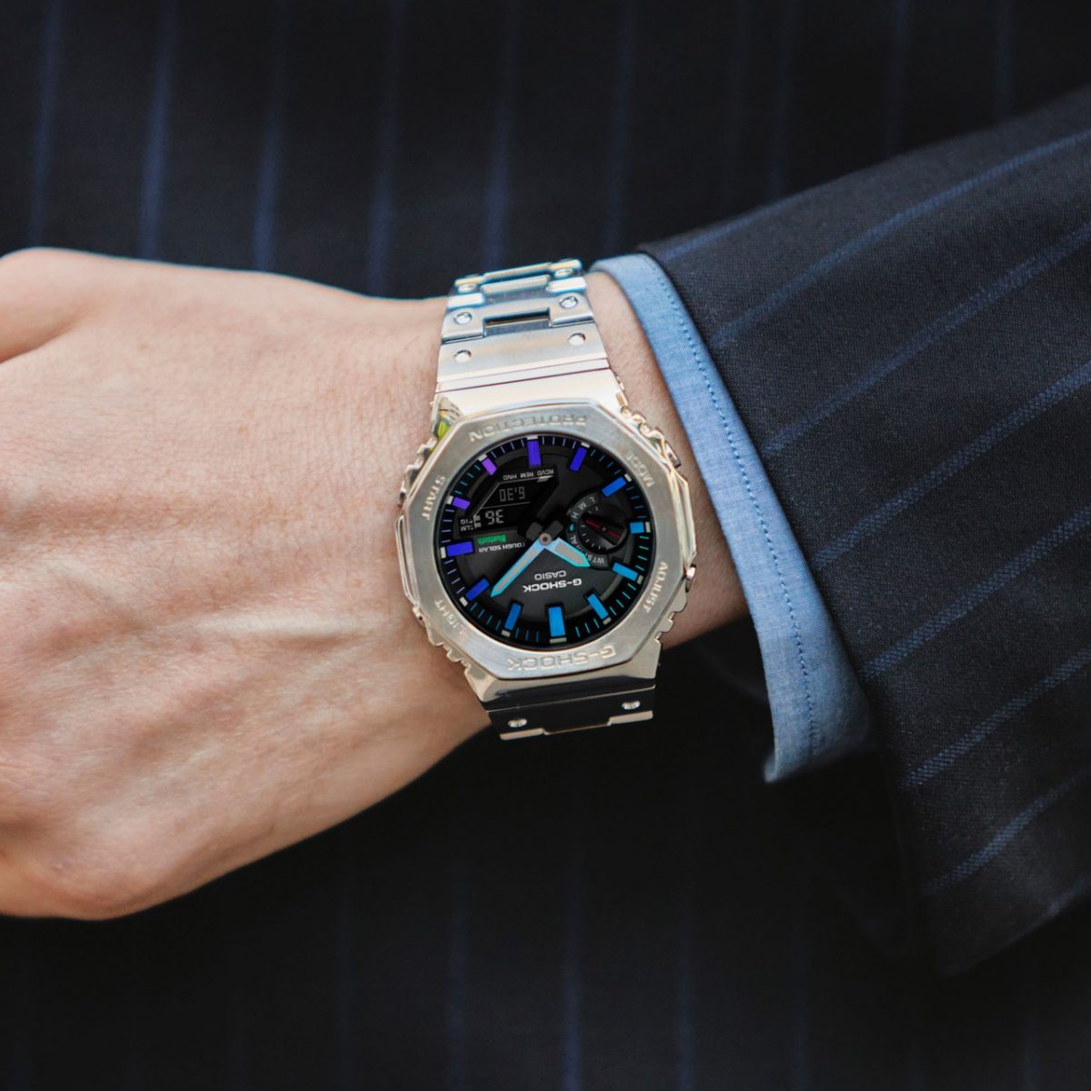G-SHOCK GM-B2100PC-1A 手表 银色 #2