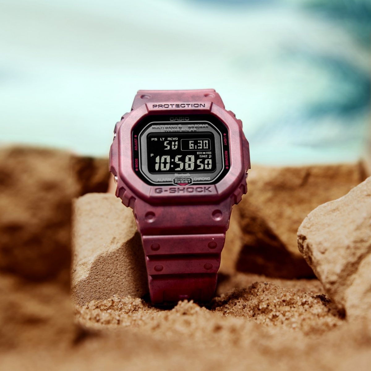 G-SHOCK GW-B5600SL-4 手表 红色 #3