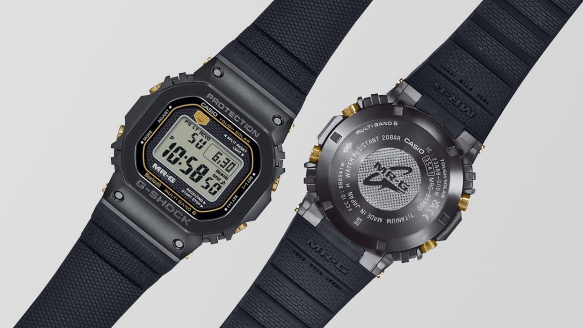 MRG-B5000R-1 该表带的纹理图案继承了自第一代 G-SHOCK 以来一直沿用的设计主题，顶面有“SHOCK RESIST”符号，底面有砖形图案。 #7