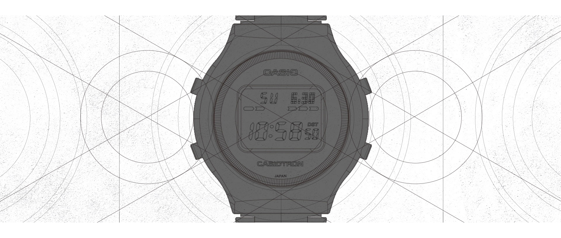 CASIO 腕表 50 周年纪念款横幅