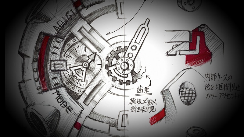 原创设计结合大表壳和分层表盘